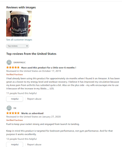 VitaFLUX Review Amazon Analysis